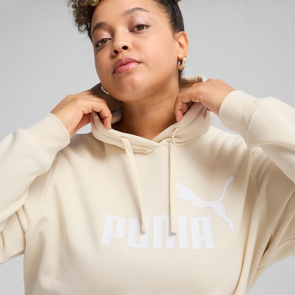 Sudadera con capucha para mujer logo Essentials No. 1, Alpine Snow, extralarge